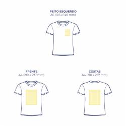T-Shirt adulto zona de personalização