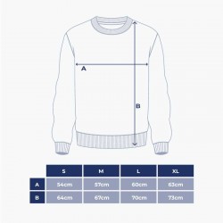 Tabela de tamanhos Sweatshirt de Natal Adulto