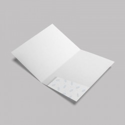 Pasta de documentos impressa em papel reciclado