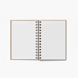 Caderno A5 papel kraft personalizado