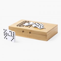 Jogo de Dominó com caixa de madeira personalizada