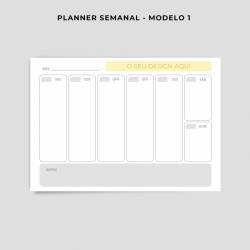 Planner Semanal personalizado modelo 1